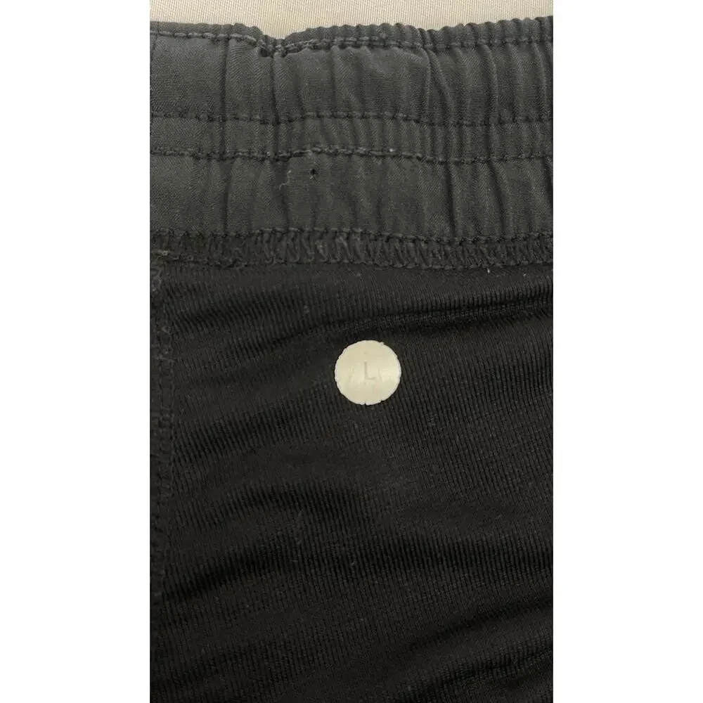 Lululemon Pace Breaker Shorts Men Large Black 9” Lined Stretch Active Gym